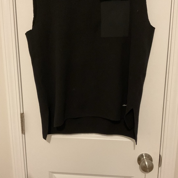Karl lagerfeld sleeveless black sweater with pocket - Picture 3 of 7